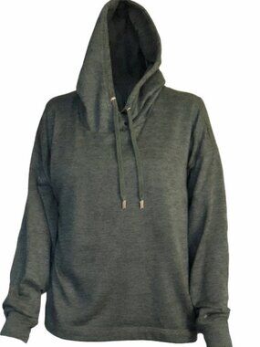 Get After It Dark Green Pullover Hoodie Thumbholes L